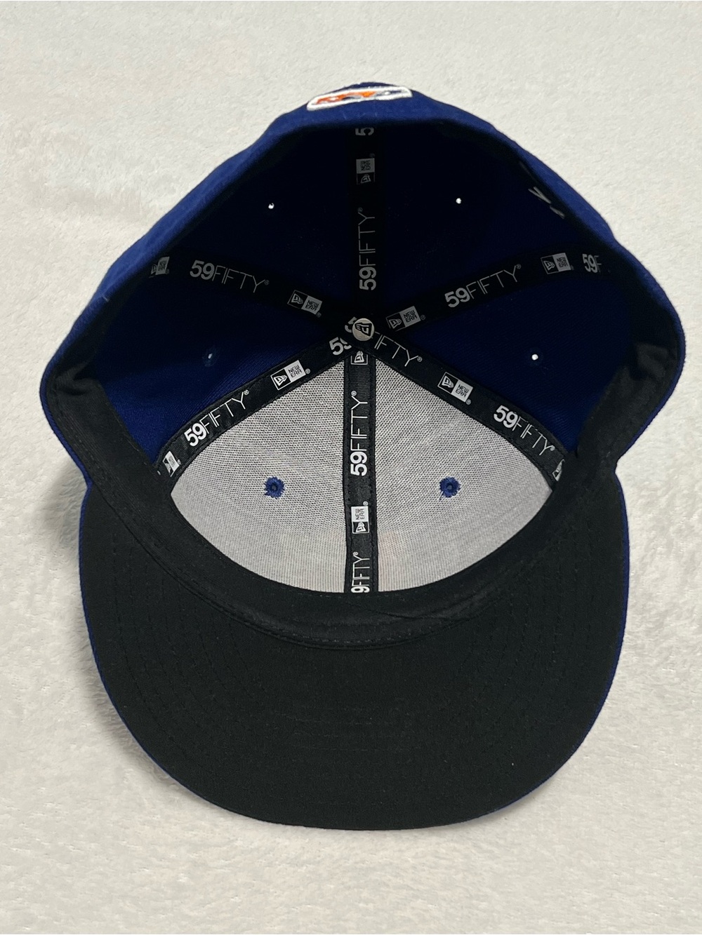 New Era Durham Bulls Blue 59FIFTY Fitted Hat with embroidered Bulls logo - Picture 5 of 12